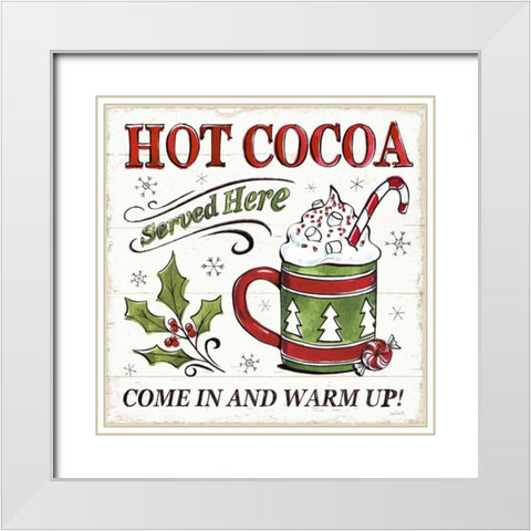 Christmas Treats IV White Modern Wood Framed Art Print with Double Matting by Tavoletti, Anne