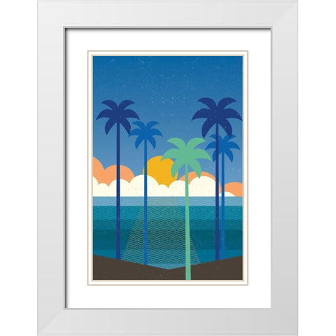 Buena Vista No Words White Modern Wood Framed Art Print with Double Matting by Wild Apple Portfolio