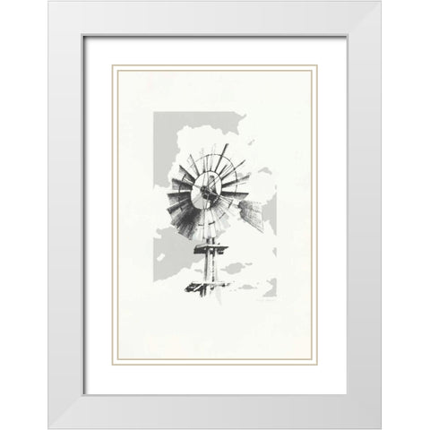 Texas Wind Neutral White Modern Wood Framed Art Print with Double Matting by Tillmon, Avery