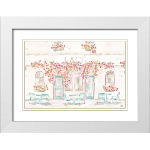 World Tour XV White White Modern Wood Framed Art Print with Double Matting by June, Dina