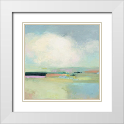 Colorful Landscape White Modern Wood Framed Art Print with Double Matting by Purinton, Julia