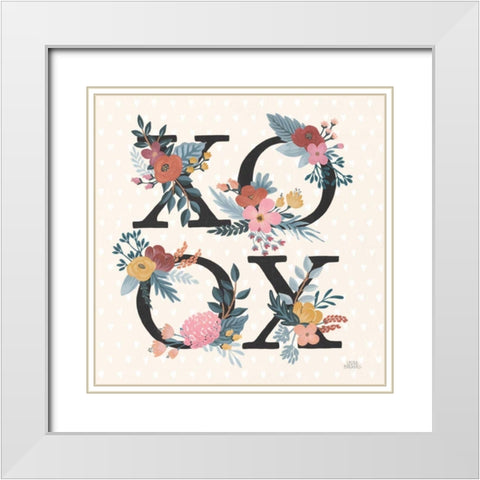 Love Letters VIII Black White Modern Wood Framed Art Print with Double Matting by Marshall, Laura