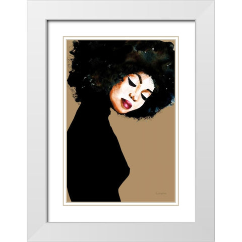 Soul White Modern Wood Framed Art Print with Double Matting by Charro, Mercedes Lopez