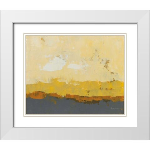 Golden Hour White Modern Wood Framed Art Print with Double Matting by Munger, Pamela