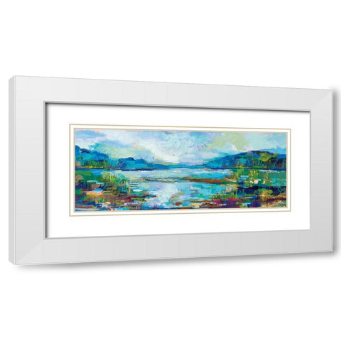 Light of Day White Modern Wood Framed Art Print with Double Matting by Vertentes, Jeanette