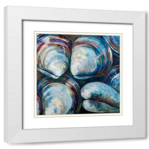 Salty II White Modern Wood Framed Art Print with Double Matting by Vertentes, Jeanette