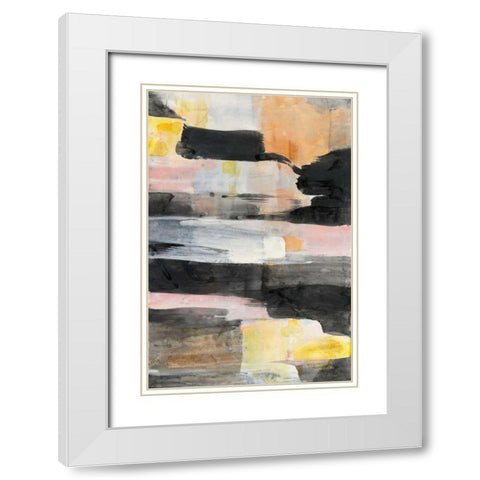 Break of Day White Modern Wood Framed Art Print with Double Matting by Hristova, Albena