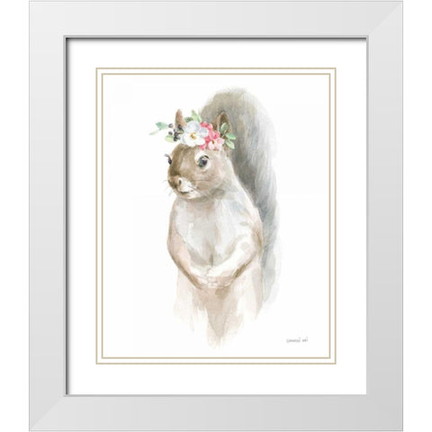 Wild for Flowers II White Modern Wood Framed Art Print with Double Matting by Nai, Danhui