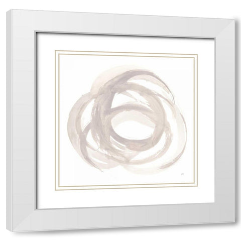 Coming Back II White Modern Wood Framed Art Print with Double Matting by Paschke, Chris