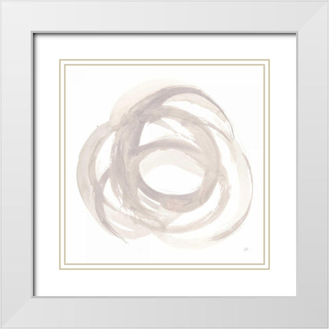 Coming Back II White Modern Wood Framed Art Print with Double Matting by Paschke, Chris