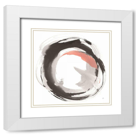 Hake Clay I White Modern Wood Framed Art Print with Double Matting by Paschke, Chris