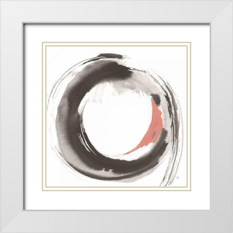 Hake Clay II White Modern Wood Framed Art Print with Double Matting by Paschke, Chris