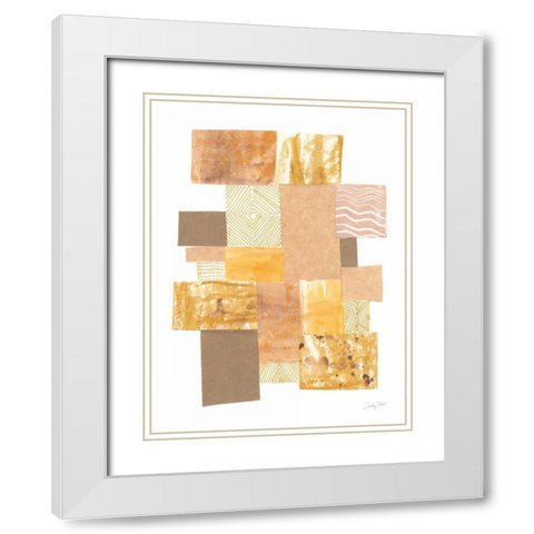 Building Blocks I White Modern Wood Framed Art Print with Double Matting by Prahl, Courtney