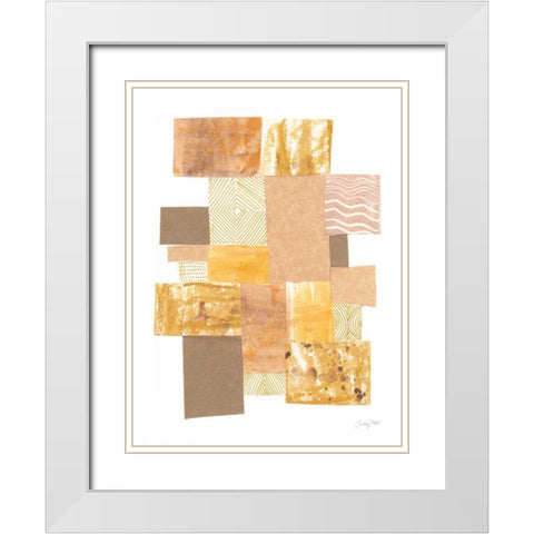 Building Blocks I White Modern Wood Framed Art Print with Double Matting by Prahl, Courtney