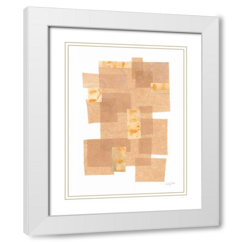 Building Blocks III White Modern Wood Framed Art Print with Double Matting by Prahl, Courtney