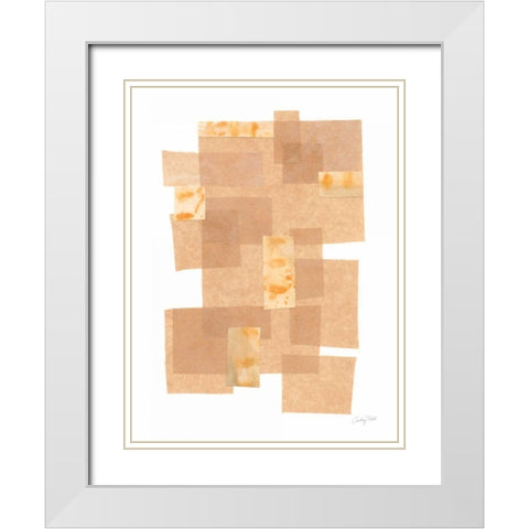Building Blocks III White Modern Wood Framed Art Print with Double Matting by Prahl, Courtney