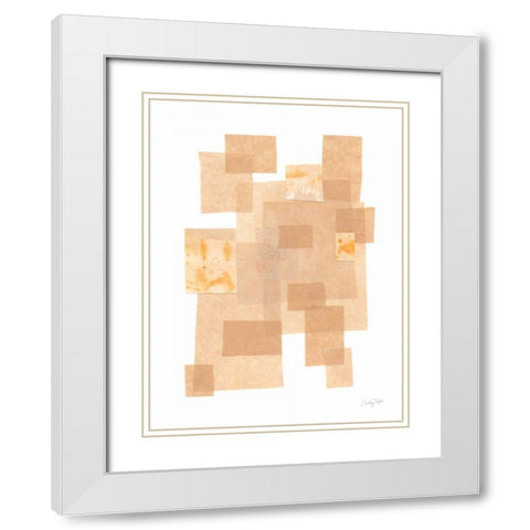 Building Blocks IV White Modern Wood Framed Art Print with Double Matting by Prahl, Courtney
