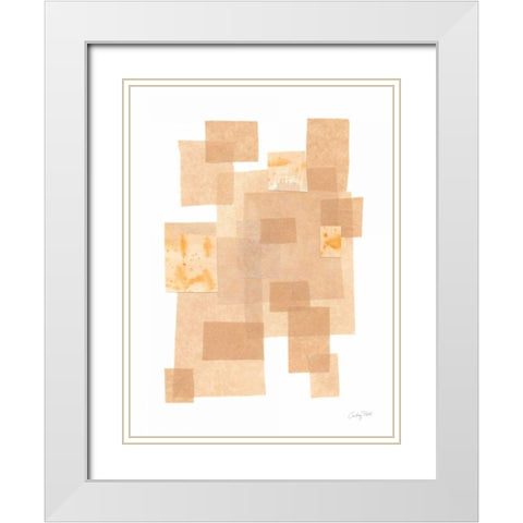 Building Blocks IV White Modern Wood Framed Art Print with Double Matting by Prahl, Courtney