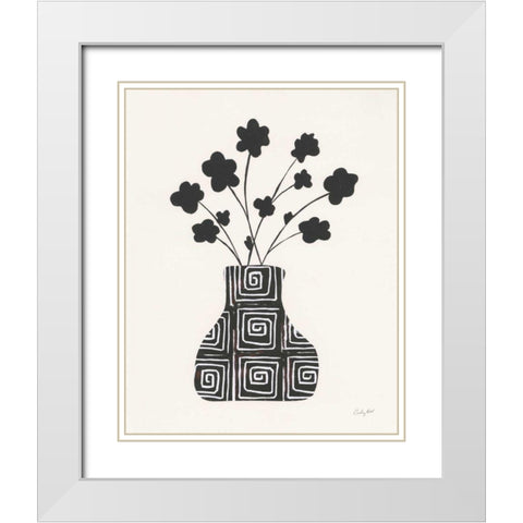 Shadow Vessel II White Modern Wood Framed Art Print with Double Matting by Prahl, Courtney