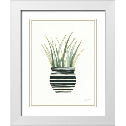Herb Garden II White Modern Wood Framed Art Print with Double Matting by Prahl, Courtney