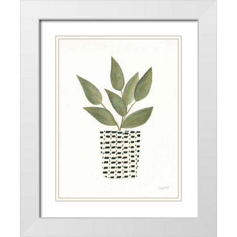 Herb Garden III White Modern Wood Framed Art Print with Double Matting by Prahl, Courtney