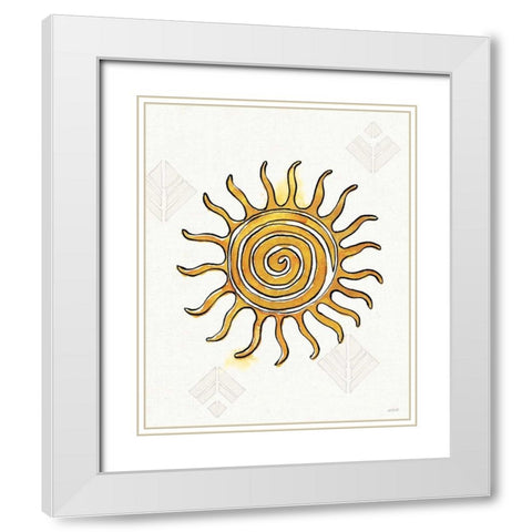 Southwest Flair V White Modern Wood Framed Art Print with Double Matting by Tavoletti, Anne