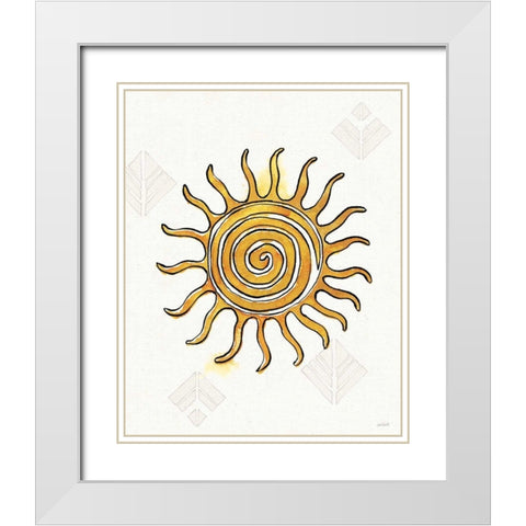 Southwest Flair V White Modern Wood Framed Art Print with Double Matting by Tavoletti, Anne