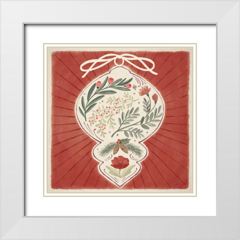 Winter Blooms VI White Modern Wood Framed Art Print with Double Matting by Penner, Janelle