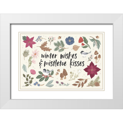 Winter Spirit I White Modern Wood Framed Art Print with Double Matting by Marshall, Laura