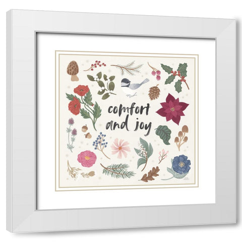 Winter Spirit II White Modern Wood Framed Art Print with Double Matting by Marshall, Laura