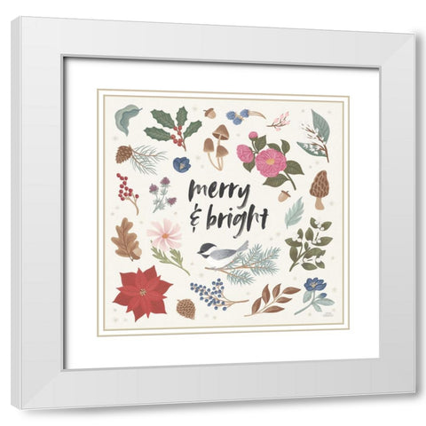 Winter Spirit III White Modern Wood Framed Art Print with Double Matting by Marshall, Laura