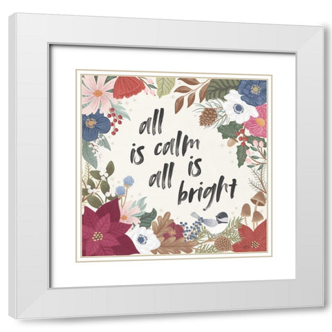 Winter Spirit VI White Modern Wood Framed Art Print with Double Matting by Marshall, Laura