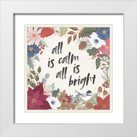 Winter Spirit VI White Modern Wood Framed Art Print with Double Matting by Marshall, Laura