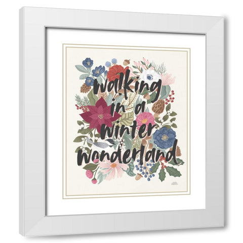 Winter Spirit VII White Modern Wood Framed Art Print with Double Matting by Marshall, Laura