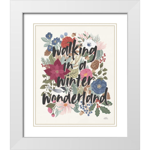 Winter Spirit VII White Modern Wood Framed Art Print with Double Matting by Marshall, Laura