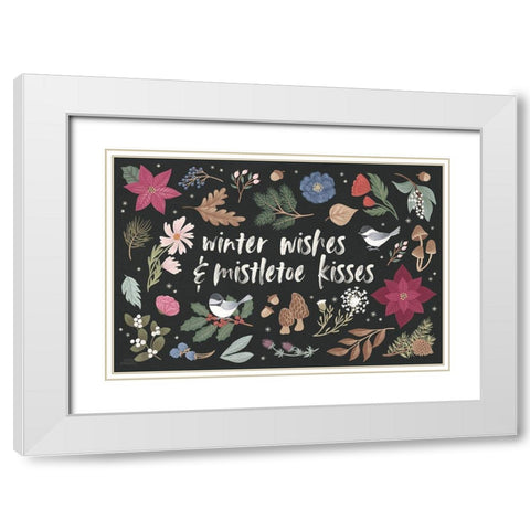 Winter Spirit I Dark White Modern Wood Framed Art Print with Double Matting by Marshall, Laura