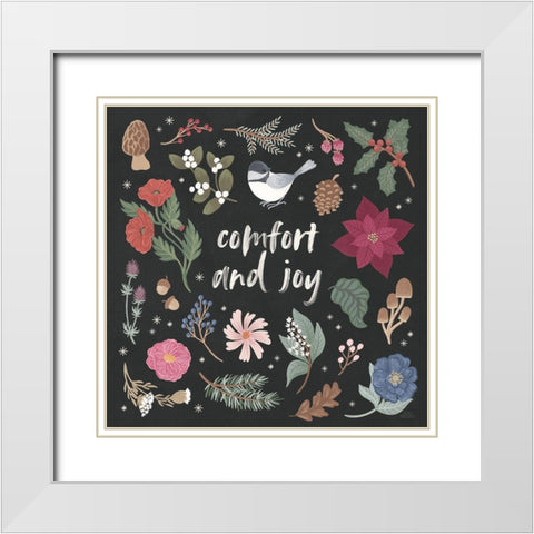 Winter Spirit II Dark White Modern Wood Framed Art Print with Double Matting by Marshall, Laura