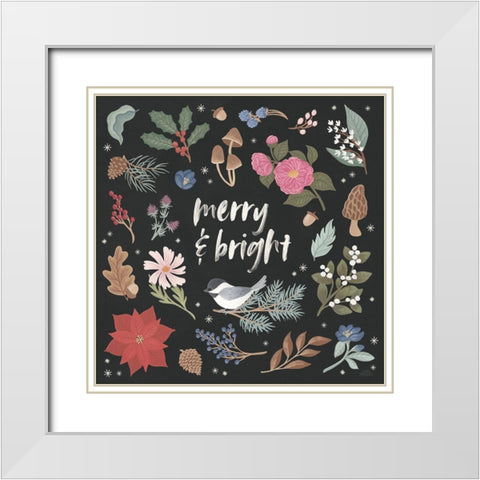 Winter Spirit III Dark White Modern Wood Framed Art Print with Double Matting by Marshall, Laura