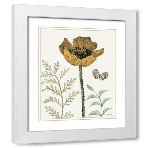 Springtime II Warm White Modern Wood Framed Art Print with Double Matting by Miller, Sara Zieve
