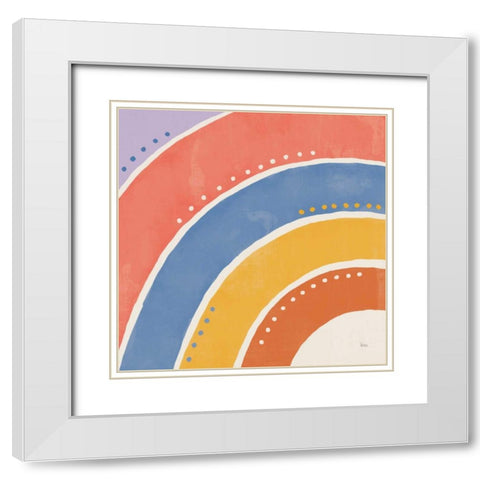 Botanical Form VII Bright White Modern Wood Framed Art Print with Double Matting by Charron, Veronique