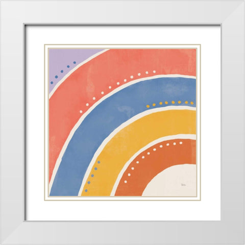 Botanical Form VII Bright White Modern Wood Framed Art Print with Double Matting by Charron, Veronique