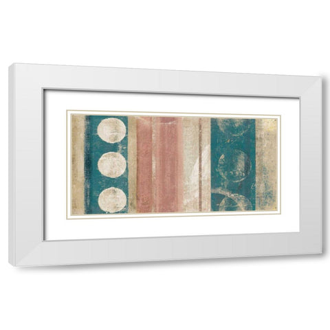 Bora Eventide White Modern Wood Framed Art Print with Double Matting by Silva, Roque