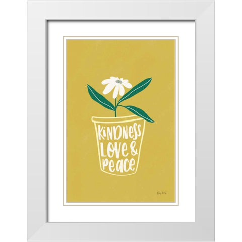 Home Grown II White Modern Wood Framed Art Print with Double Matting by Thorns, Becky