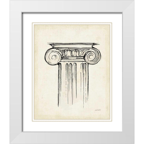 Museum Sketches V Off White White Modern Wood Framed Art Print with Double Matting by Tavoletti, Anne