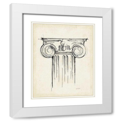 Museum Sketches VII Off White White Modern Wood Framed Art Print with Double Matting by Tavoletti, Anne