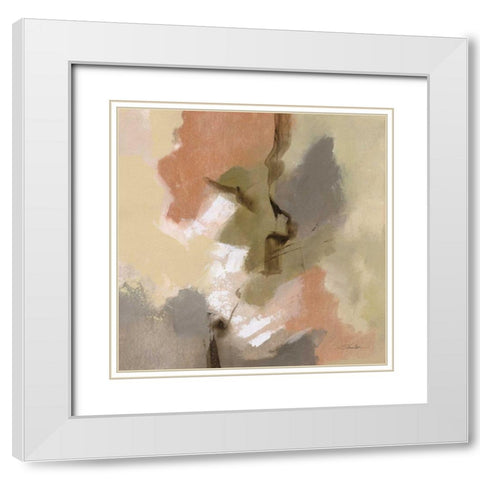 Meadow View II White Modern Wood Framed Art Print with Double Matting by Vassileva, Silvia