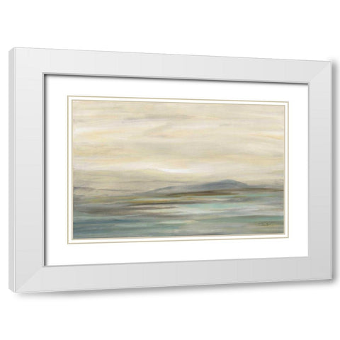 Morning Whisper White Modern Wood Framed Art Print with Double Matting by Vassileva, Silvia