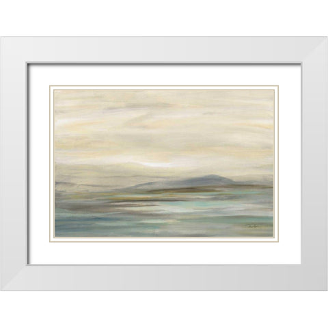Morning Whisper White Modern Wood Framed Art Print with Double Matting by Vassileva, Silvia