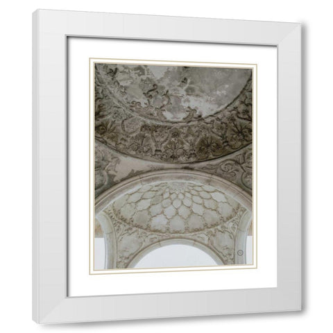 Structural Detail White Modern Wood Framed Art Print with Double Matting by Larson, Nathan