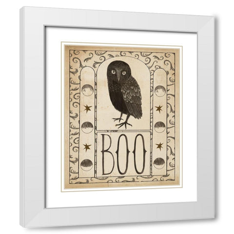 Hocus Pocus III Stars White Modern Wood Framed Art Print with Double Matting by Miller, Sara Zieve